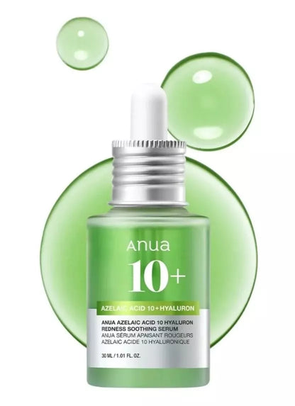 ANUA Azelaic Acid 10% + Hyaluron anti-rougeurs et apaisant